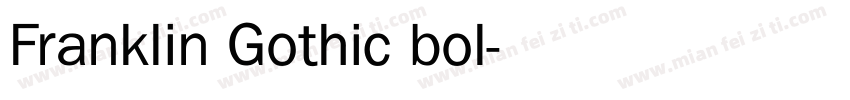 Franklin Gothic bol字体转换